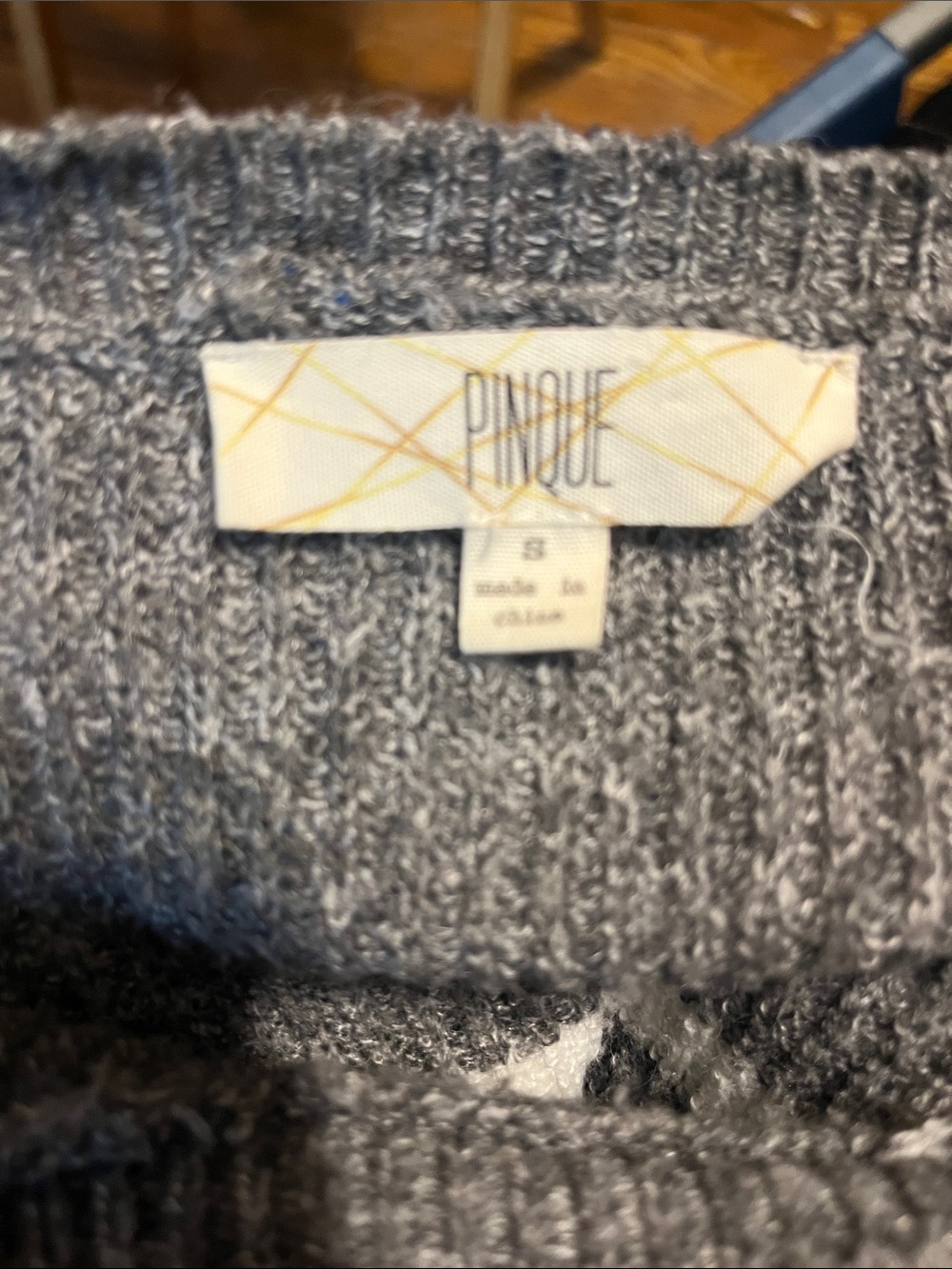 Pinque Gray Ribbed Knit Sweater - Picture 3 of 4